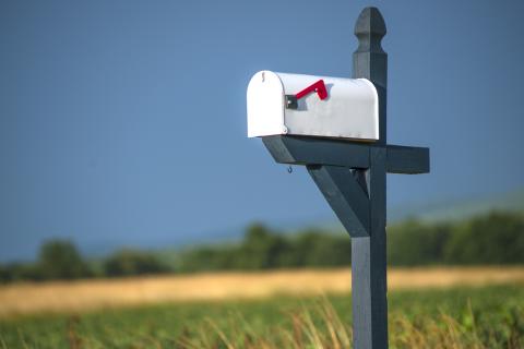 Photo of a rural mailbox